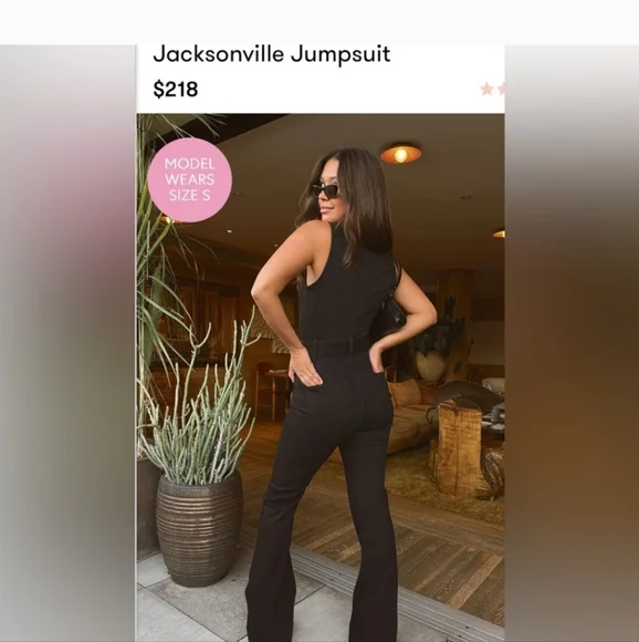 Show Me Your Mumu Jacksonville Sleeveless Denim Jumpsuit Flare Leg Patch Pocket - Picture 5 of 8